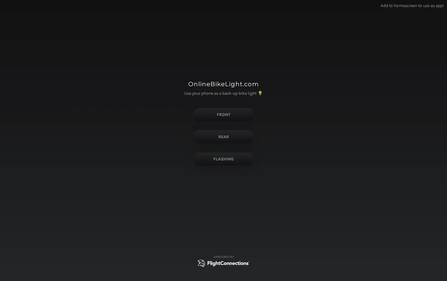OnlineBikeLight 页面快照